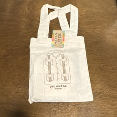 Mayan Cook Canvas Reusable Shopping Bag White Graphic Pattern