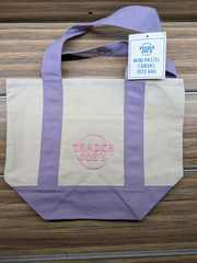 Trader Joe’s Mini Tote Bag Lavender – NWT – Pastel Retail Store
