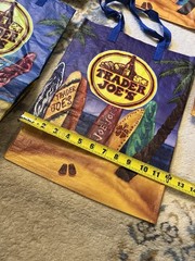 4 VTG Trader Joe’s Reusable Surfboards Beach Palm Trees Shopping Tote Bag