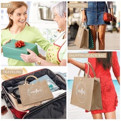2 PCS Mother Of Bride And Groom Bags Wedding Tote With Handle 15.8×11.8 Inch