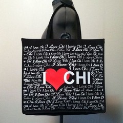 Chi Farouk Extra Large 15″ Open Top Canvas Beach Shopping Travel Tote Bag New