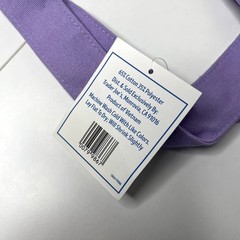 Set of 2 Trader Joe’s Canvas MINI Tote Bags Spring Color — PASTEL PURPLE + Pink!
