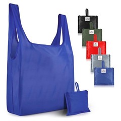 Zulay Kitchen 5 Pack 50 Pound Reusable Grocery Bags -Large Foldable Reusable Bag