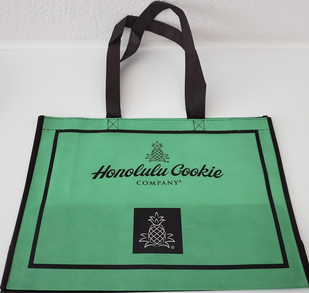 Honolulu Cookie Company – Reusable Shopping Tote/Bag, 15.25″ x 11.5″ x 4.75″