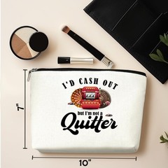 Funny Gambler Casino Slot Machine Makeup Bag Cosmetic 10″ x 7″, Multicolor330