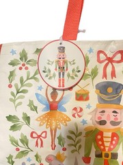 Marshalls Christmas Nutcracker Large Reusable Shopping Tote Bag Eco-Friendly