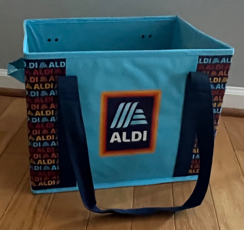 ALDI Collapsible Box Tote Bag New