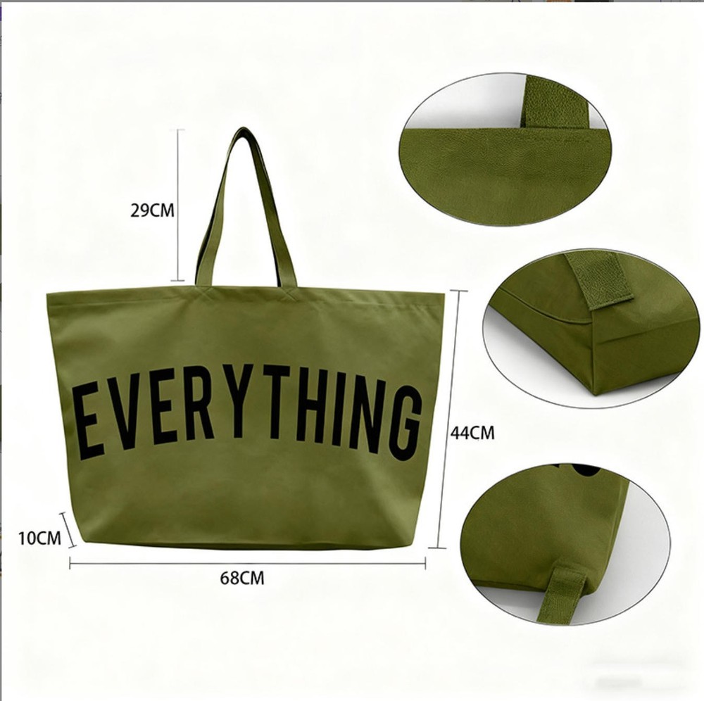 RIVERICH 28″ Canvas Tote Bag -Extra Large Shopping Beach Totes Bags Reusable Bag