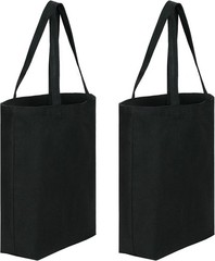 Canvas Tote Bags – 2 Pcs Multi-Purpose Reusable Bags – Perfect for Grocery, Shop