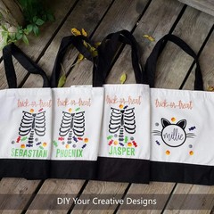 TOPDesign 12-Pack Super Strong Large 12oz Cotton Canvas Tote Bags, Reusable Groc
