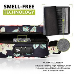OZCHIN Large Smell Proof Bag with Combination Lock Odor Large, Pink
