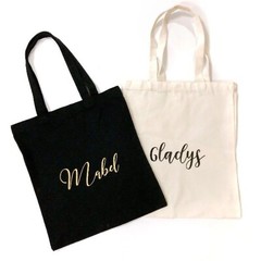 Spacious Handmade Tote Bag: Durable, Customizable, Eco-Friendly Cotton