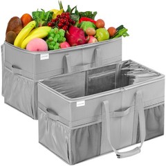 Extra Large Utility Tote Bag 2 Pack Reusable Grocery Bags Heavy Duty Sturdy Stru