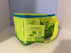 Trader Joe’s Summer Collection Mini Insulated Tote eco Bag Lime green Palm Limit