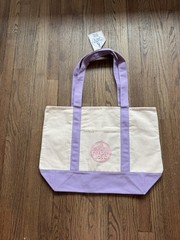 Trader Joe’s Lavender Purple Large Canvas Tote Bag Spring 2026