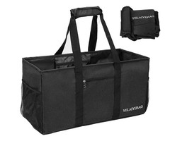 Large Utility Tote Bag, Foldable Collapsible Tote for Storage Pool BeachShopp…