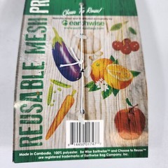 Lot 6 Earthwise Reusable Mesh Drawstring Produce Bags Sacks Fruit Vegetables