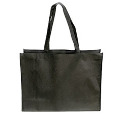 Shopping Bag Tote Bag Eco Friendly Gift Promo Bag Wholesale Black (Large) 100PK