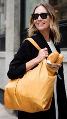 Notabag Foldable shopping Bag/ Tote Mustard -Designed In Germany 100% authentic