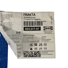 IKEA Frakta Recycled Plastic Bag 10-Gallon Grocery Beach Laundry Hero