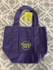 Trader Joe’s Purple Mini Canvas Trick or Treat Tote Bag