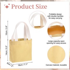 Women’s Small Canvas Bag, For Canvas Bags 7 x 2 x 6″, Khaki