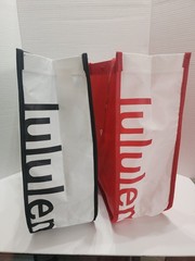Lululemon Reusable Shopping Tote Bag Large Red/White & Black/White Totes