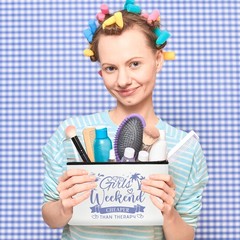 SEAOYOZO Girls Weekend Gifts Makeup Bags for Women Small, girls weekend