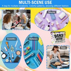 Zengzetong lnfinite Dance Gifts Makeup Bag, White Bag