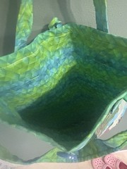 UpCycled feed bag, Reusable Grocery Bags, Tote Bags