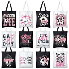 Klyyo Clyro 12 Pcs Pink Soccer Softball Bow Canvas Tote Gift Bags Sports Team…