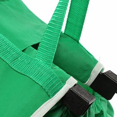 New Foldable Reusable Supermarket Shopping Trolley Grocery Grab Clips Bag
