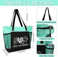 Peace, Love, Nursing. 2 Pieces – Nurse Gifts for Women Includes Zippered Tote…