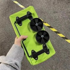 Foldable Folding Shopping Cart Bag With Wheels Lightweight Oxford Organizer