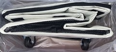 Reusable Grocery Bag on Wheels Shopping Trolley with 8 Pockets and Zipper Cover