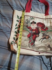 Smithsonian Institution Reusable Shopping Bag/Tote Christmas Santa Claus…