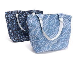 California Innovations Insulated Bag Flag Stars Foldable Packable Set 2 Bags
