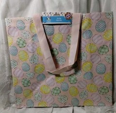 Easter SHOPPING BAG TOTE GIFT Pastel Eggs assorted design Paisley reusable NEW