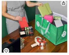 MakeSpace Reusable Tote Bags, 15 Large Capacity Foldable Bags