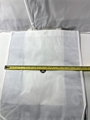 3x lululemon Reusable Large White Tote Shopping Bag Snap Close 16x14x6