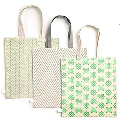 3 Pack Reusable Organic Cotton Canvas Tote Bags Heavy Duty Grocery Shopping Bag