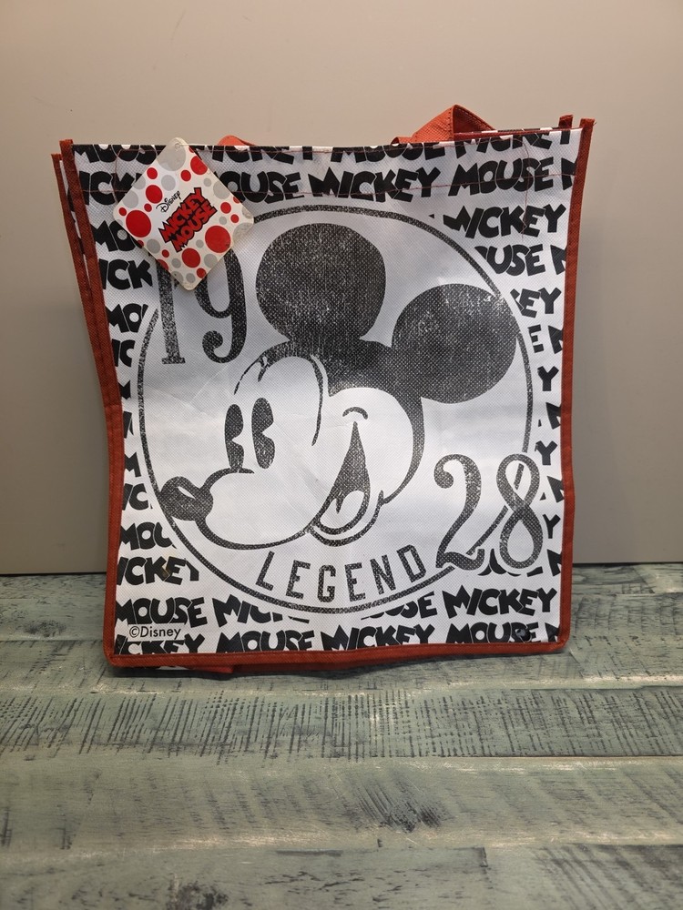 DISNEY Mickey Mouse plastic Tote Bag 1928 Legend NEW