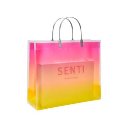 Eco Shopping Bag Gift Pouch Portable Reusable Waterproof Transparent Frosted