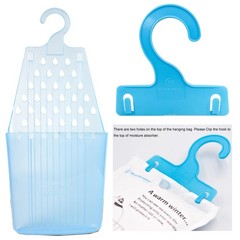Wisesorb Moisture Absorber Packets with Plastic Case & 4 Piece Set, Blue
