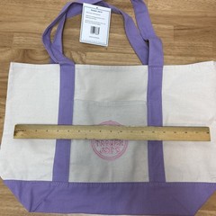Trader Joes LARGE Lavender Purple Canvas Tote Bag 2026 Viral Drop Rare NEW