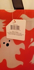 Halloween Reusable Tote Bag EXTRA Large 20″ X 20″ X 9″ Boo to You Ghosts New