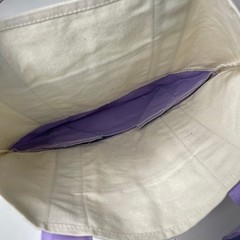 LOT Set of 2 — Trader Joe’s Canvas MINI Spring Tote Bags — Pastel Purple + Pink!