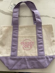 Traders Joe’s Mini Canvas Totes 4 Pastel Colors