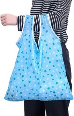 Eco-Friendly Foldable Grocery Shopping Tote Bags, 6 Pack – Waterproof & Washable