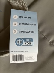 Keep Cool Insulated bag / Cooler Bag – Gray, Large w/ Front Pockets